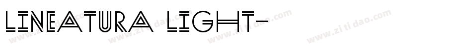 Lineatura Light字体转换